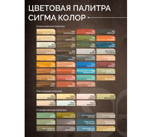 Приобрести МАСЛО С ТВЕРДЫМ ВОСКОМ «СИГМА-ДЕКОР ПРЕМИУМ» в Волжском, Волгоградская область